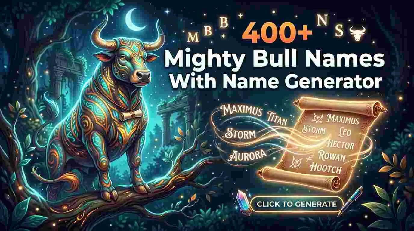 Mighty Bull Names With AI Generator(2026)