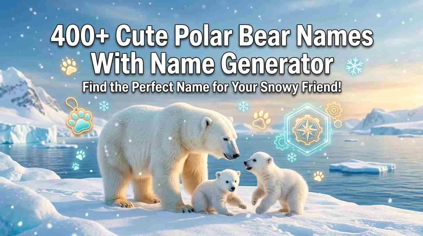 Cute Polar Bear Names With Name Generator