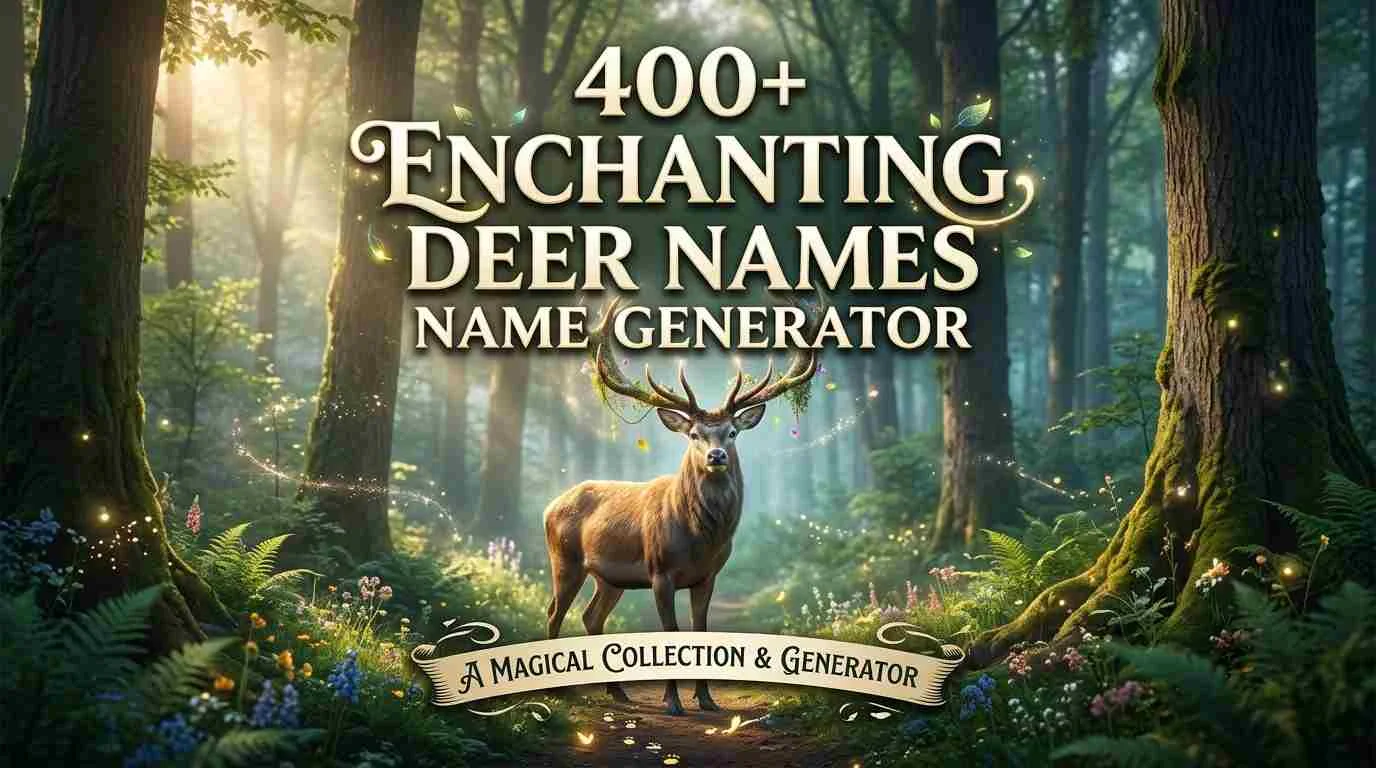 Enchanting Deer Names + Ai Generator