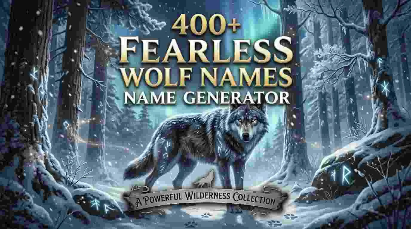 Fearless Wolf Names With Name Generator (2026)