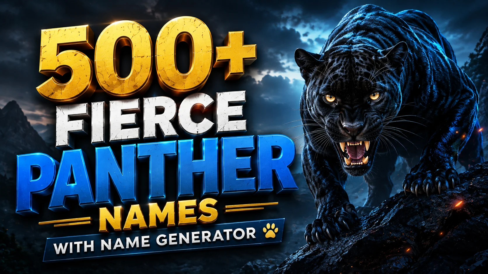 Fierce Panther Names With Name Generator