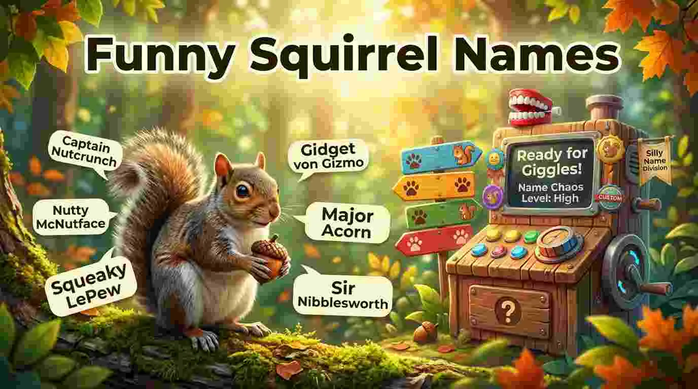 funny squirrel names