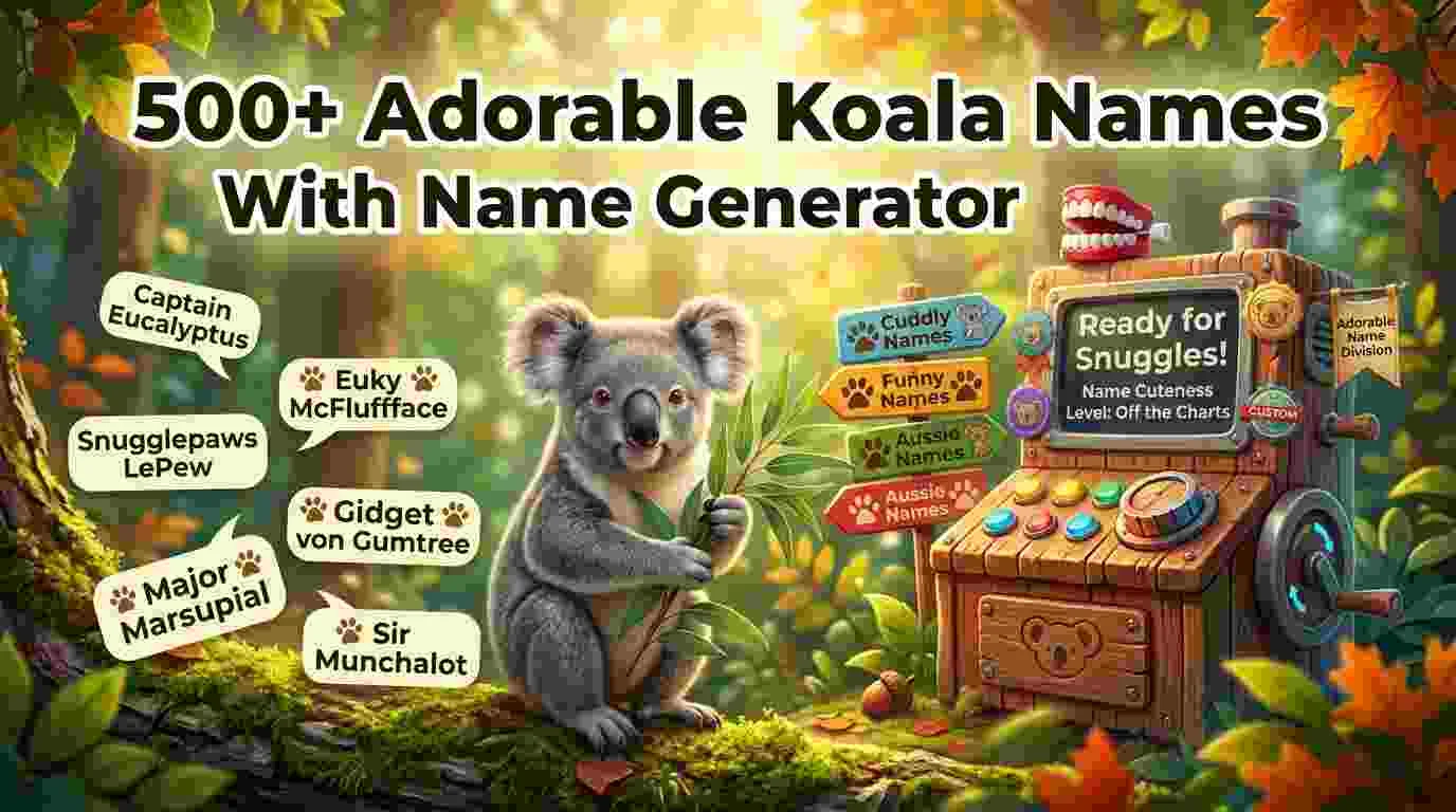 Adorable Koala Names With Name Generator