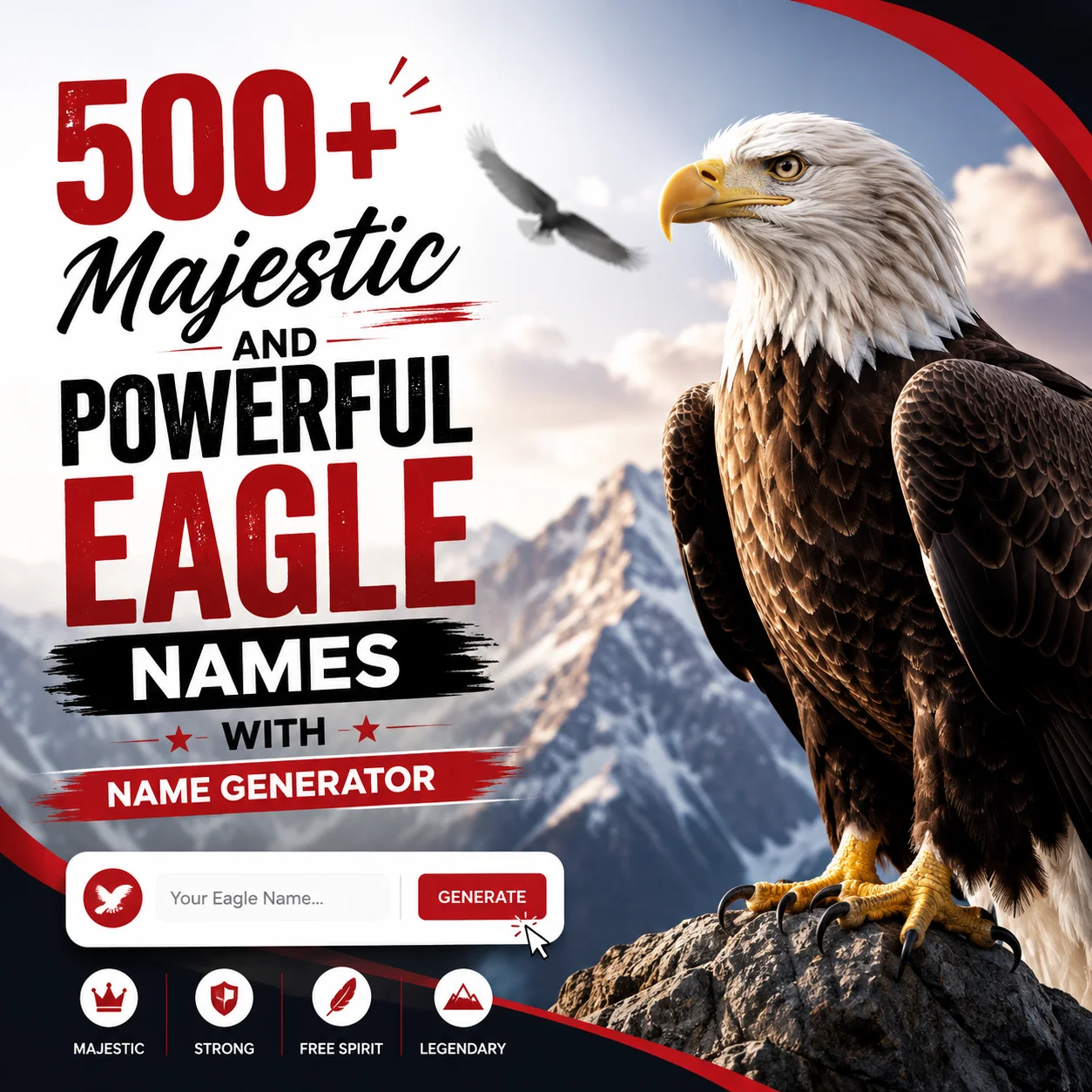 Majestic and Powerful Eagle Names With Name Generator