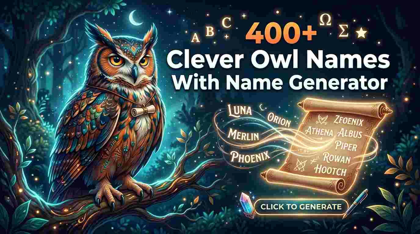 Clever Owl Names With Name Generator