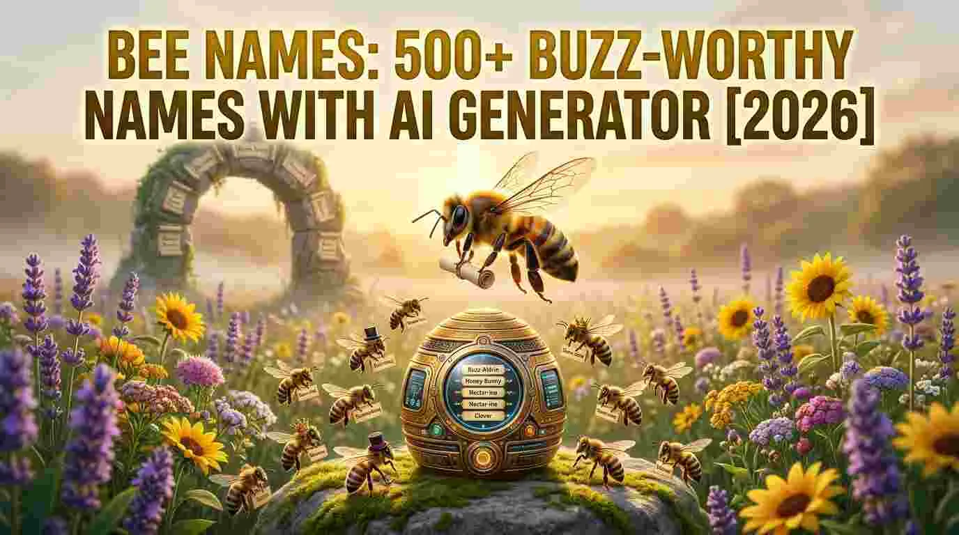  Bee Names: Buzz-Worthy Names With AI Generator[2026]