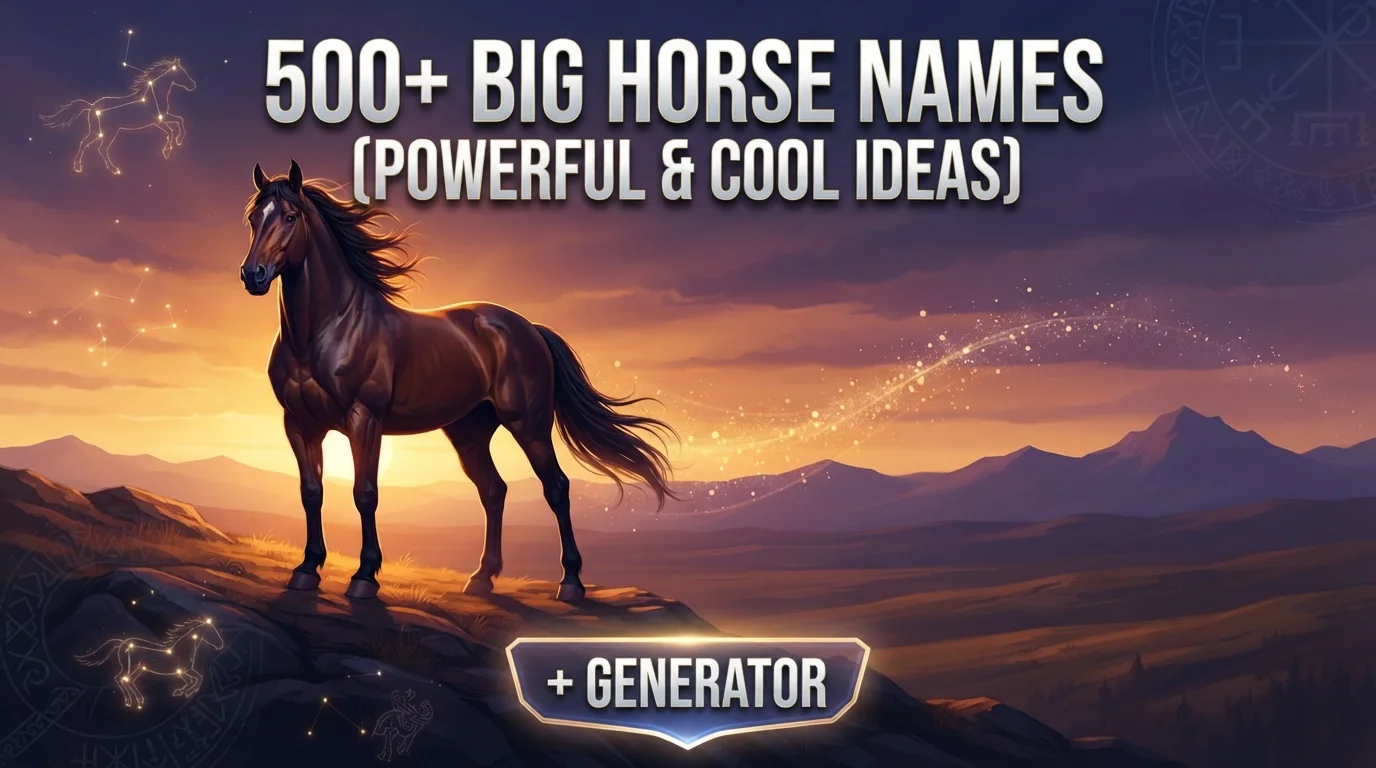 Big Horse Names