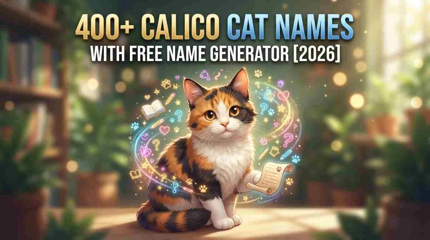 400+ Calico Cat Names With Free Name Generator [2026]