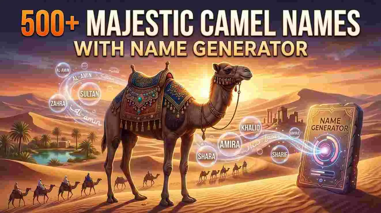 500+ Majestic Camel Names With AI Generator [2026]