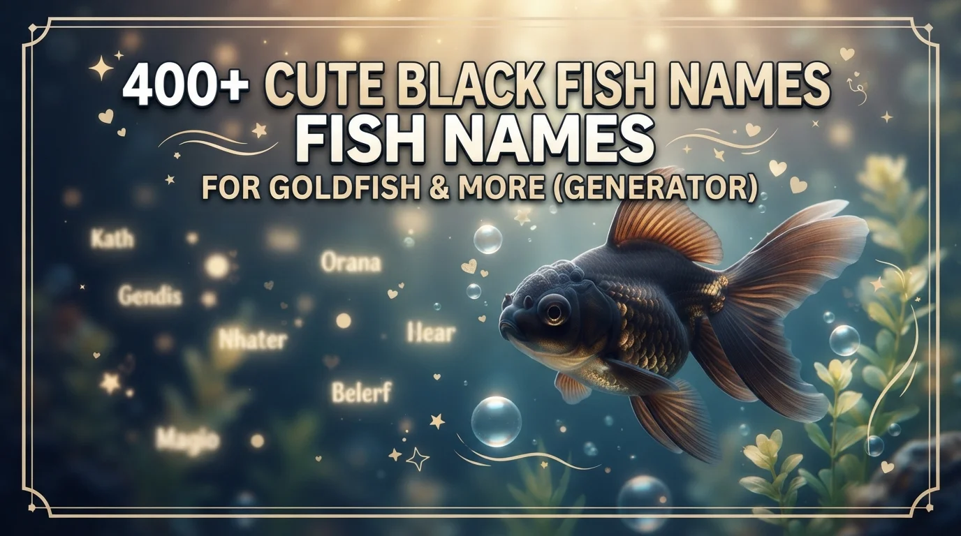 Cute Black Fish Names