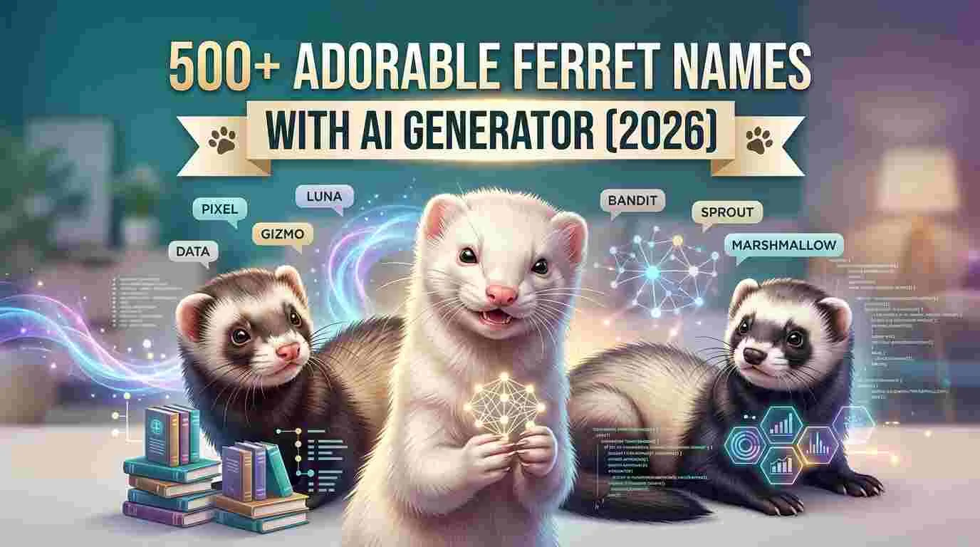 500+ Adorable Ferret Names With AI Generator[2026]