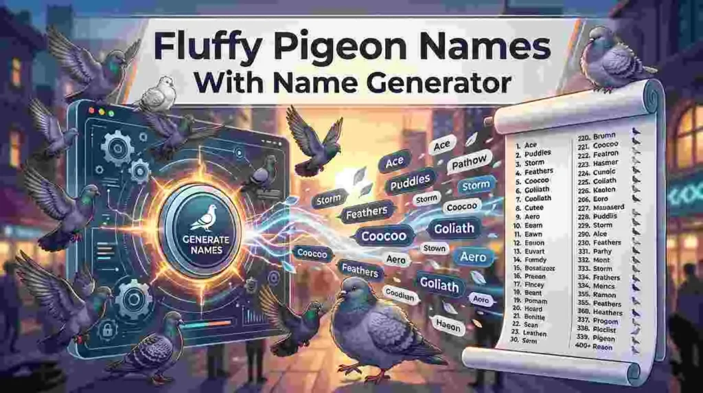 Fluffy Pigeon Names