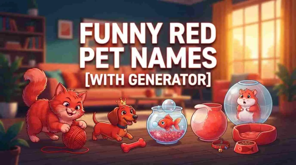 Funny Red Pet Names