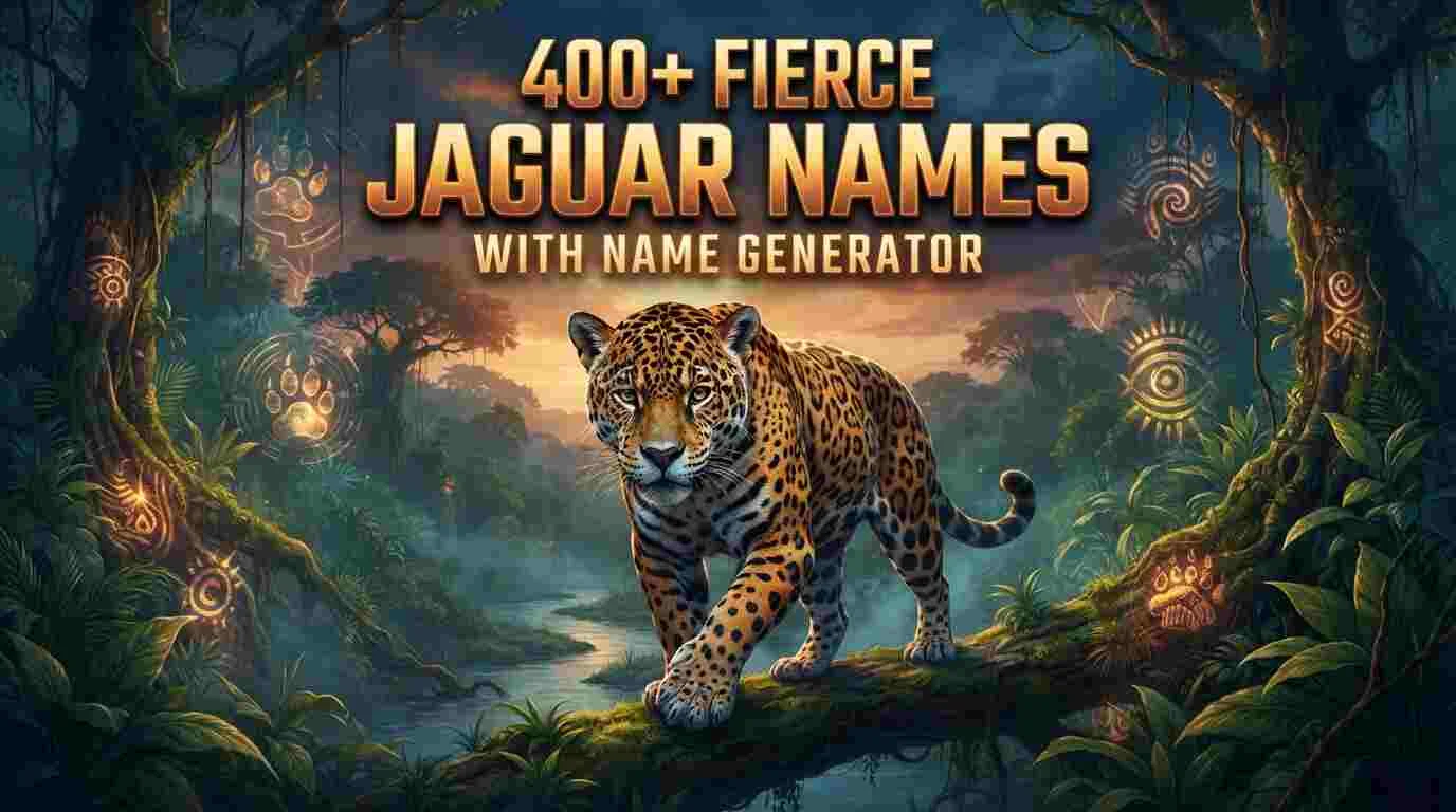 400+ Fierce Jaguar Names With Name Generator [free+2026]