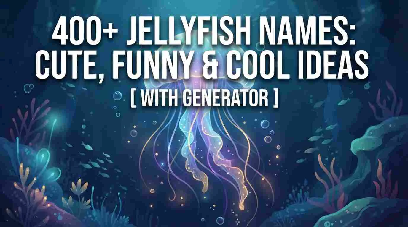 400+ Jellyfish Names: Cute, Funny & Cool Ideas [ With Generator]
