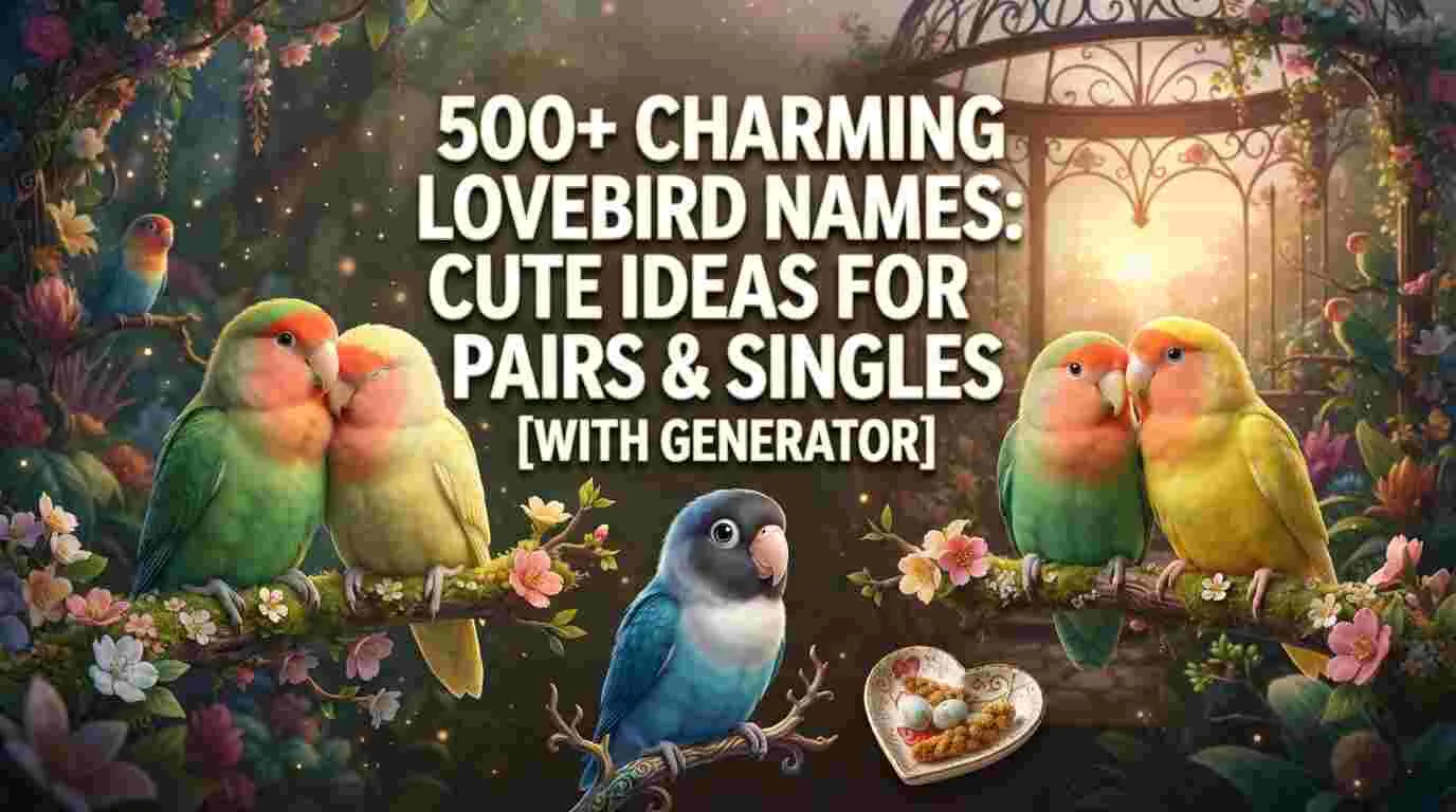 500+ Charming Lovebird Names: Cute Ideas For Pairs & Singles