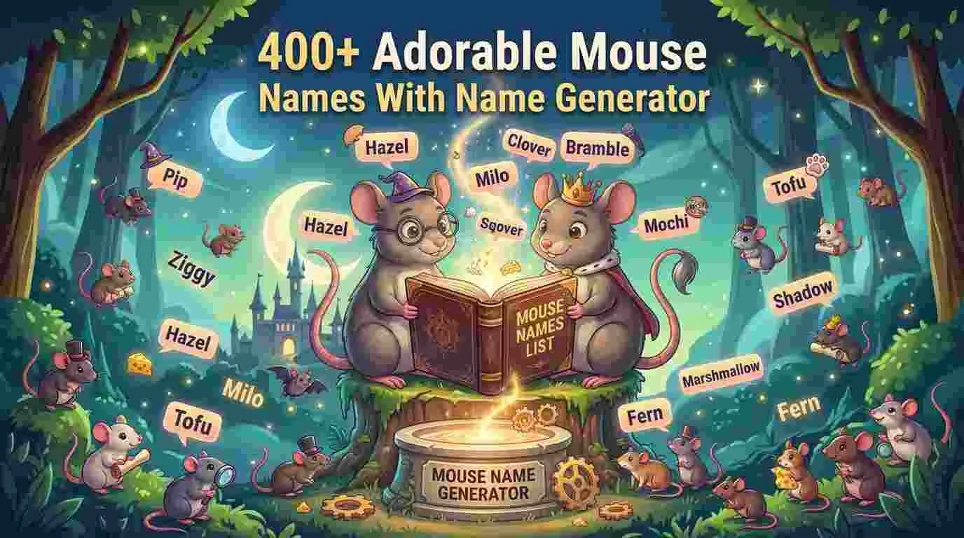 400+ Adorable Mouse Names: Cool & Unique Ideas [2026]