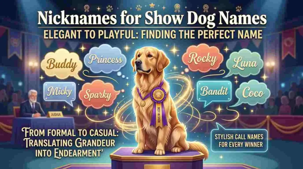Nicknames for Show Dog Names