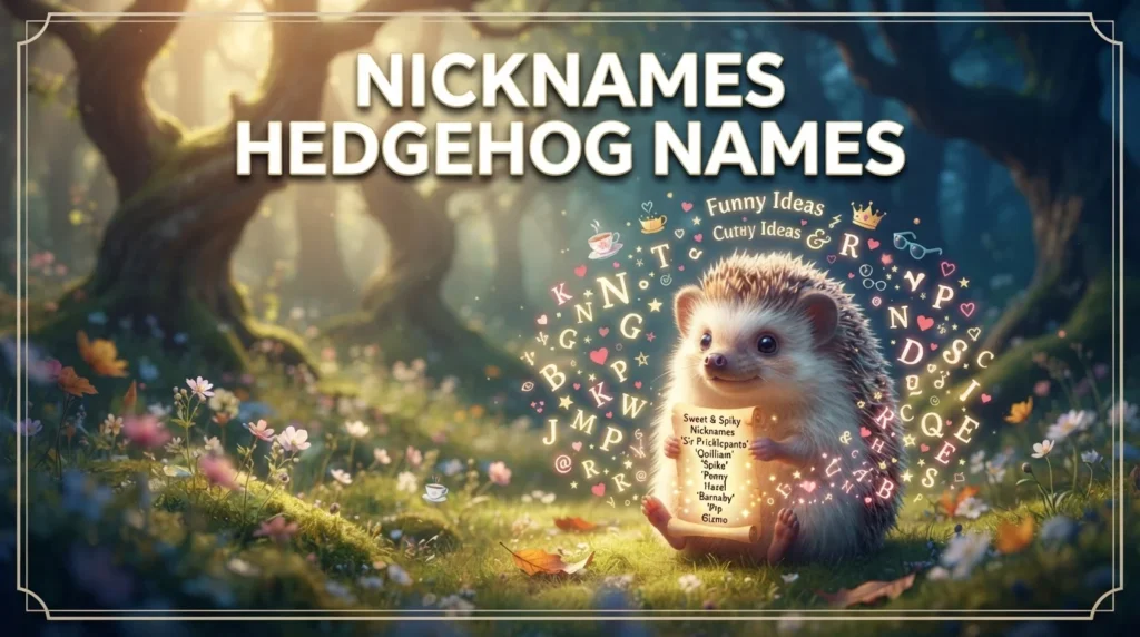 Nicknames Hedgehog Names