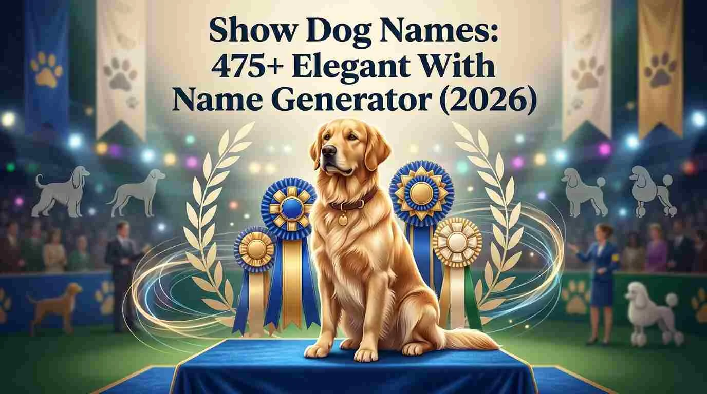 Show Dog Names:475+Elegant With Name Generator (2026)