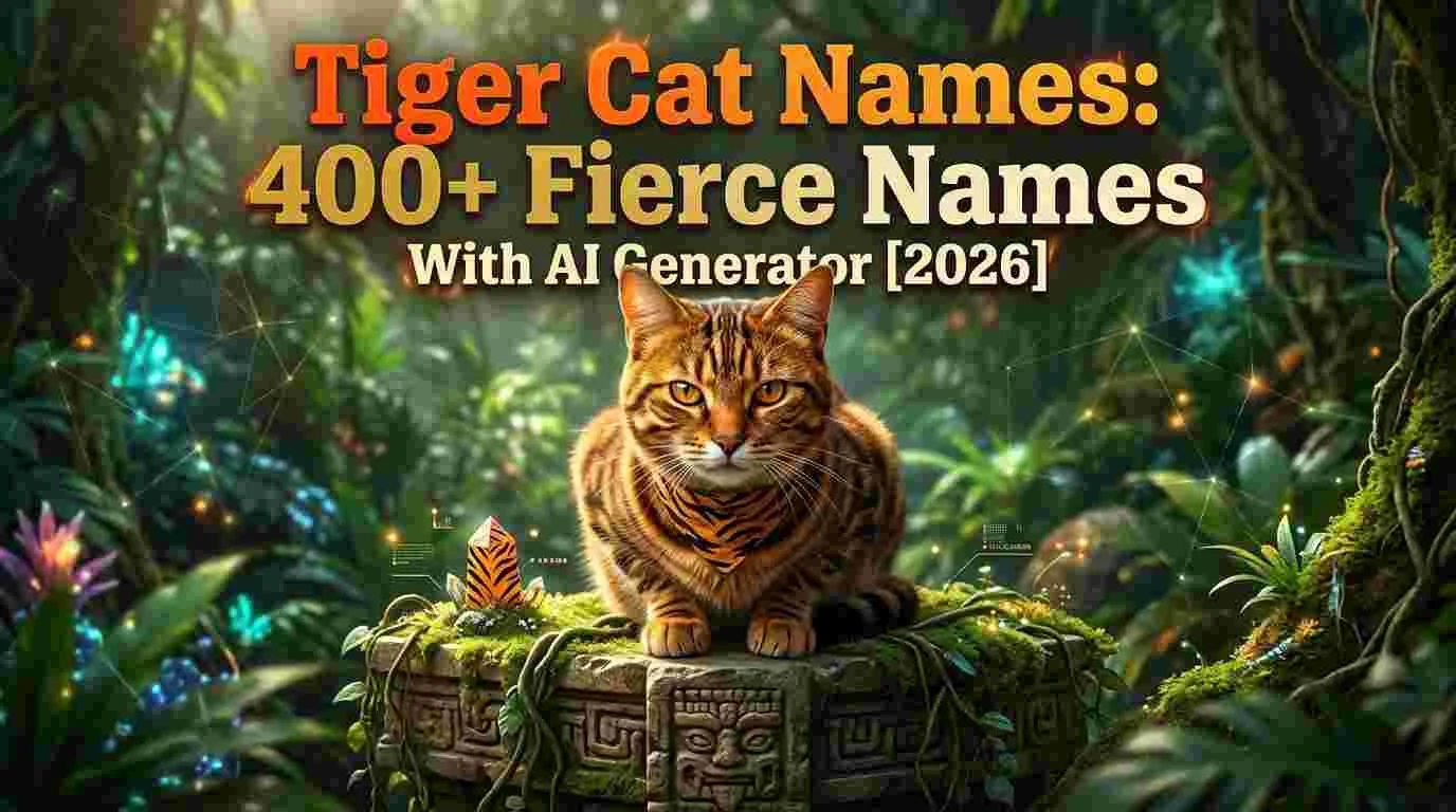 Tiger Cat Names: Fierce Names With AI Generator[2026]