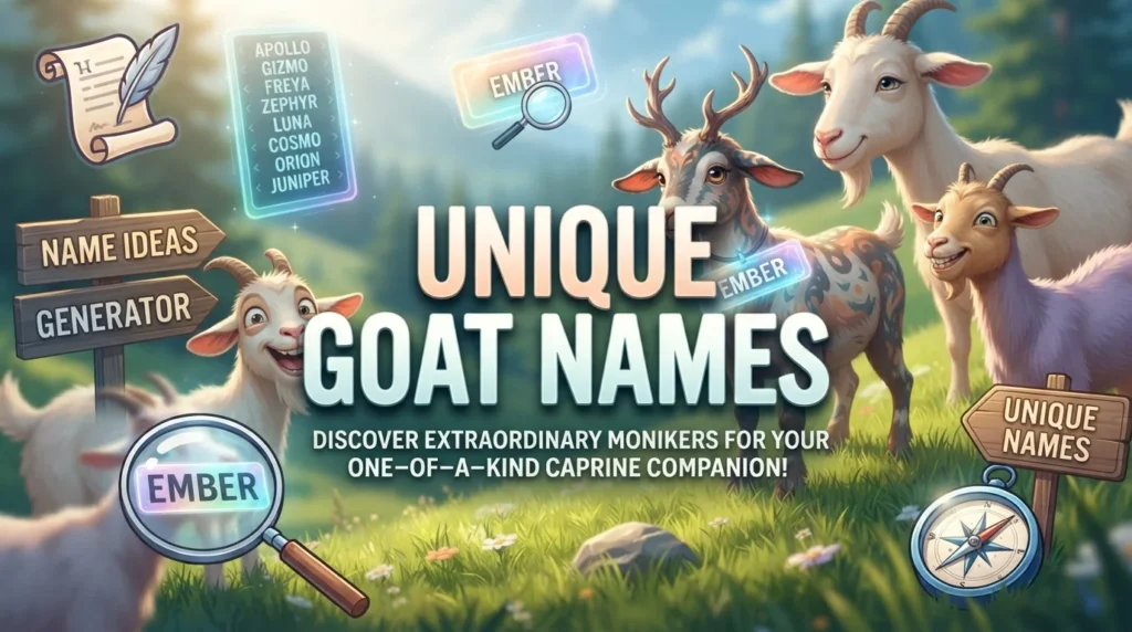 Unique Goat Names