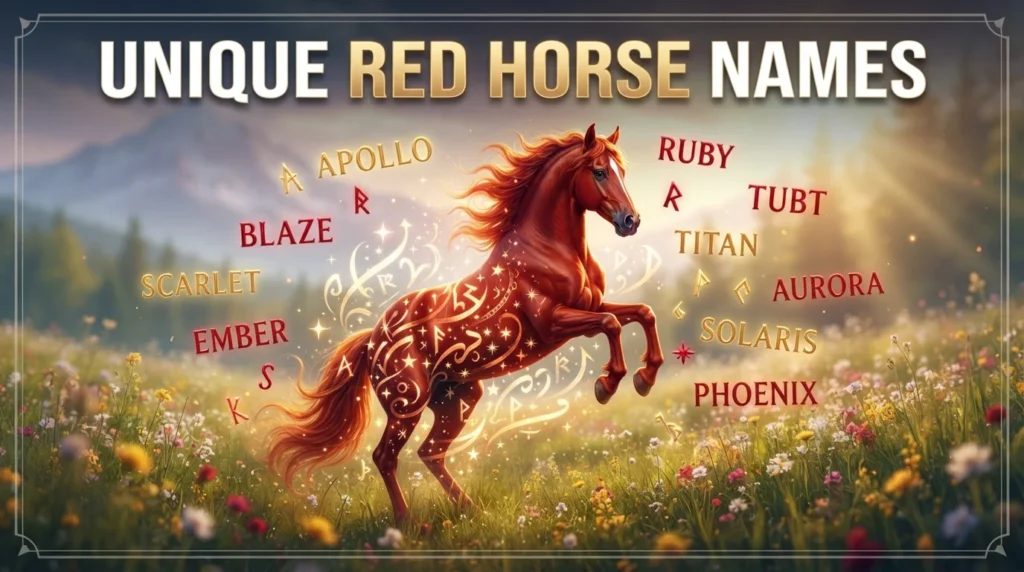 Unique Red Horse Names