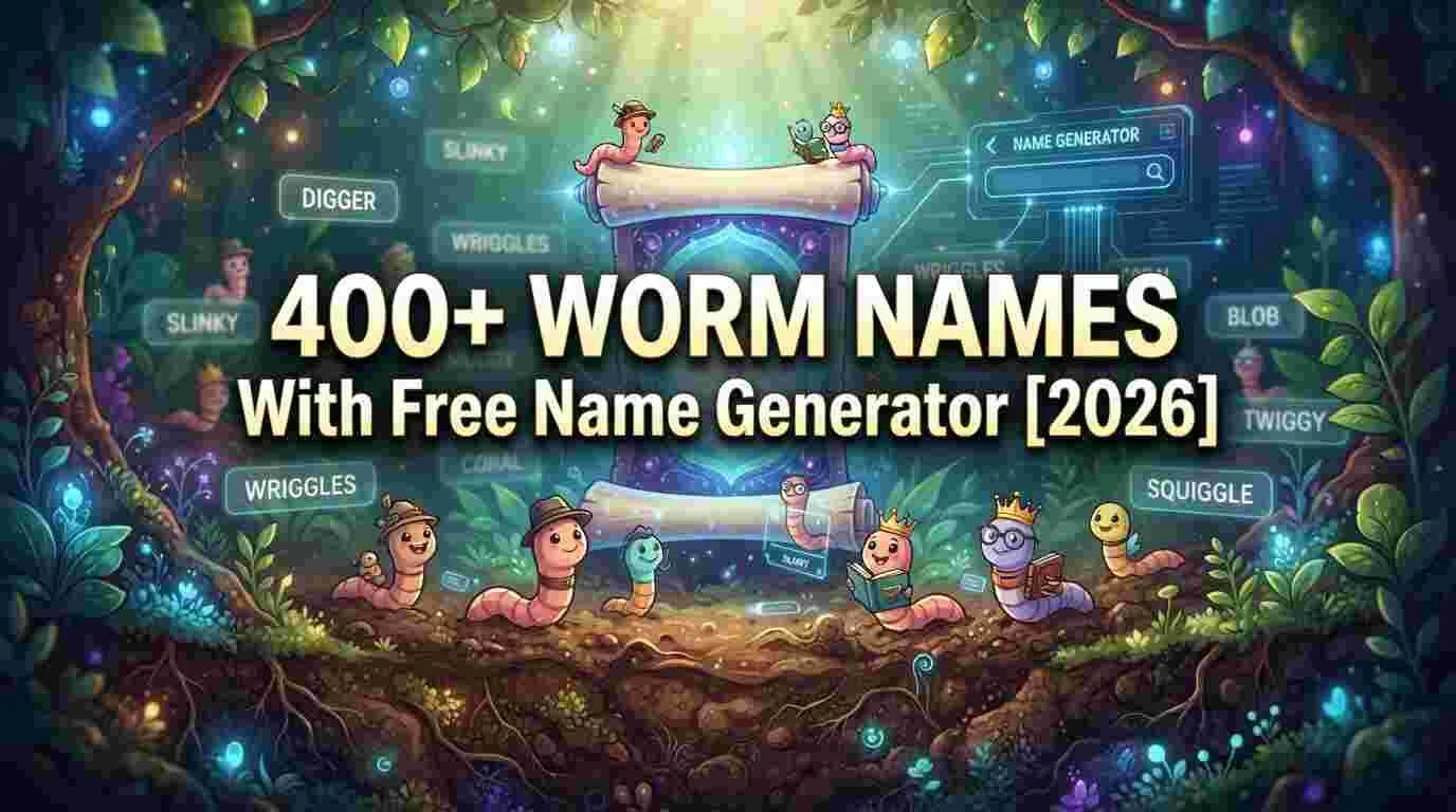 400+ Worm Names With Free Name Generator [2026]
