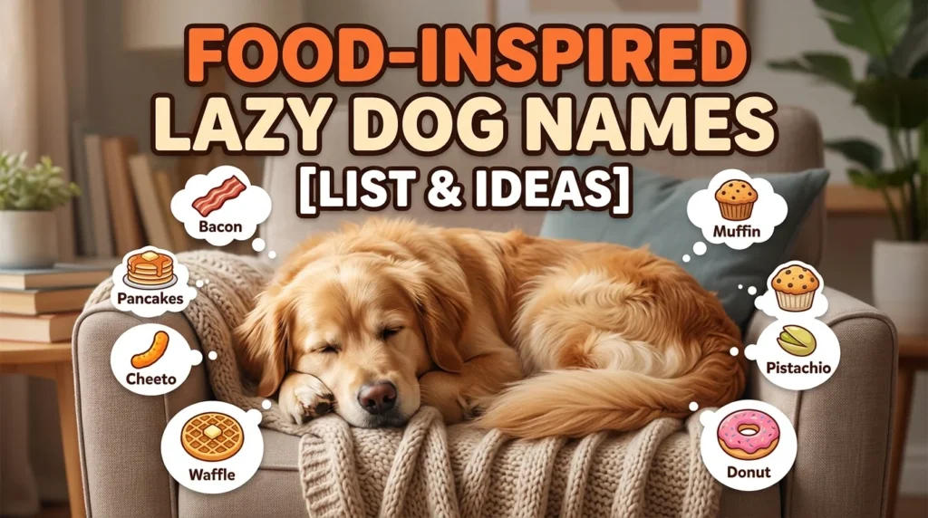 Food-Inspired Lazy Dog Names