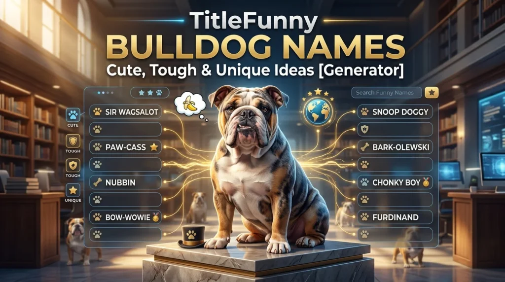 Funny Bulldog Names