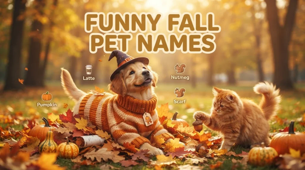 Funny Fall Pet Names