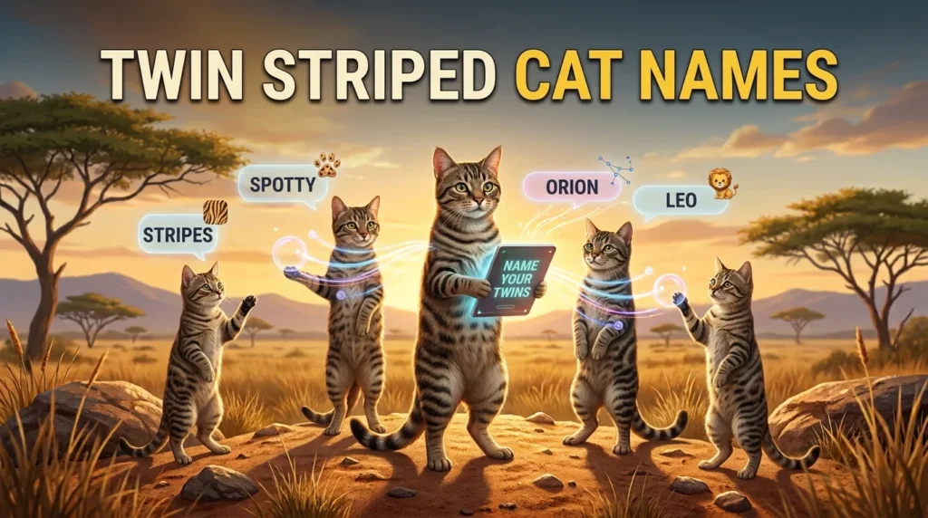 Twin Striped Cat Names
